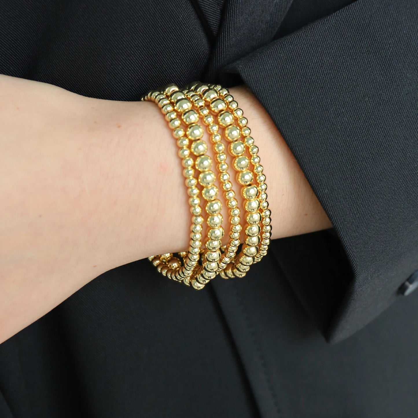 Gold Bead Bracelets